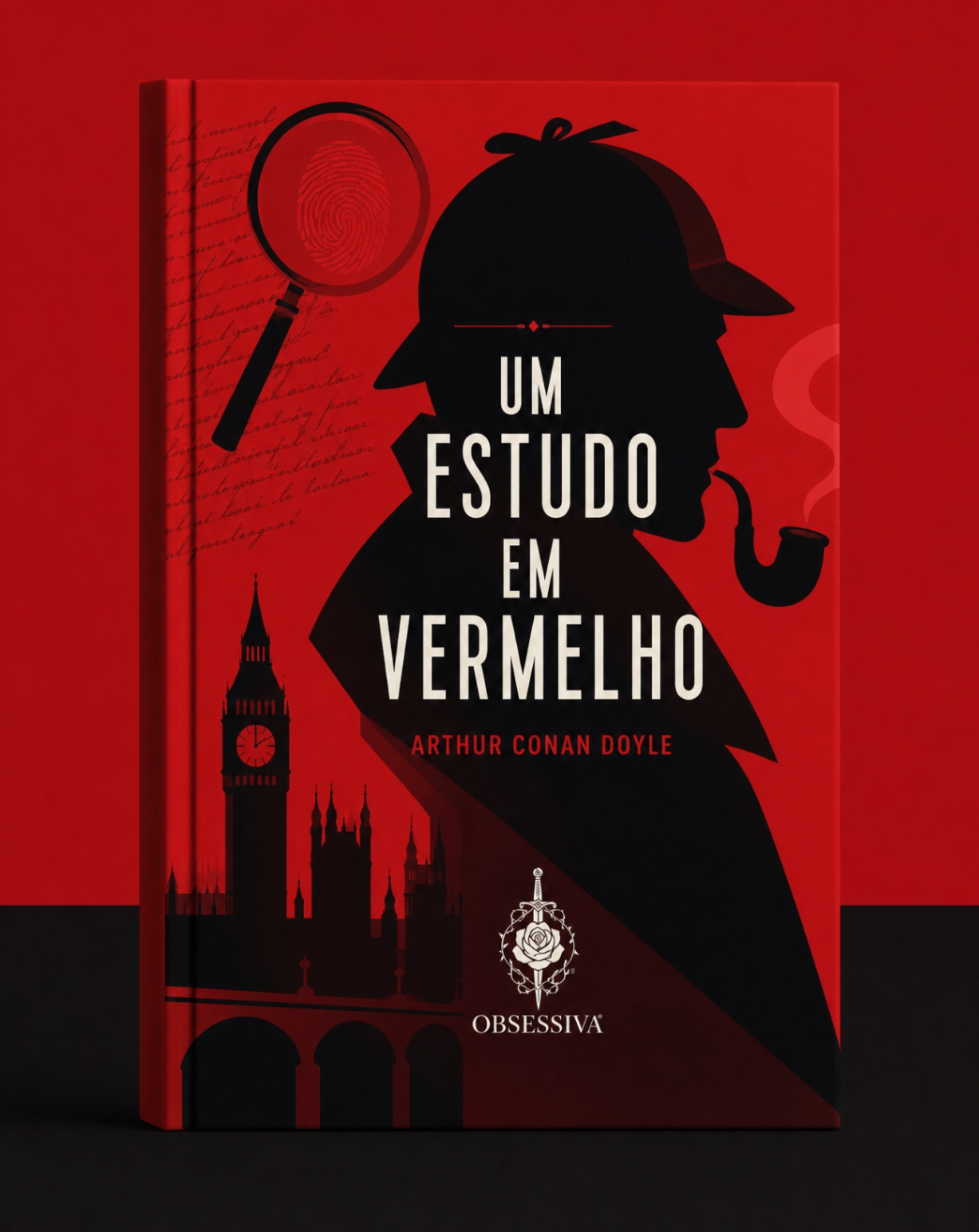Capa — Um Estudo em Vermelho
